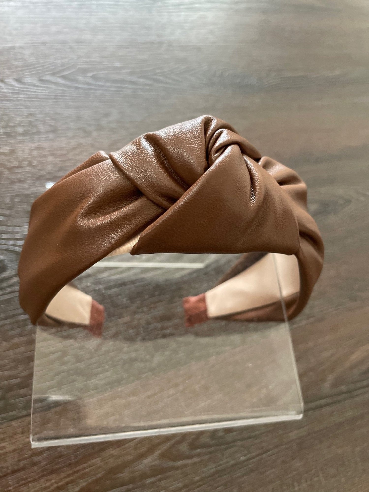 Knotted leather Headband - Elle Thrive Boutique