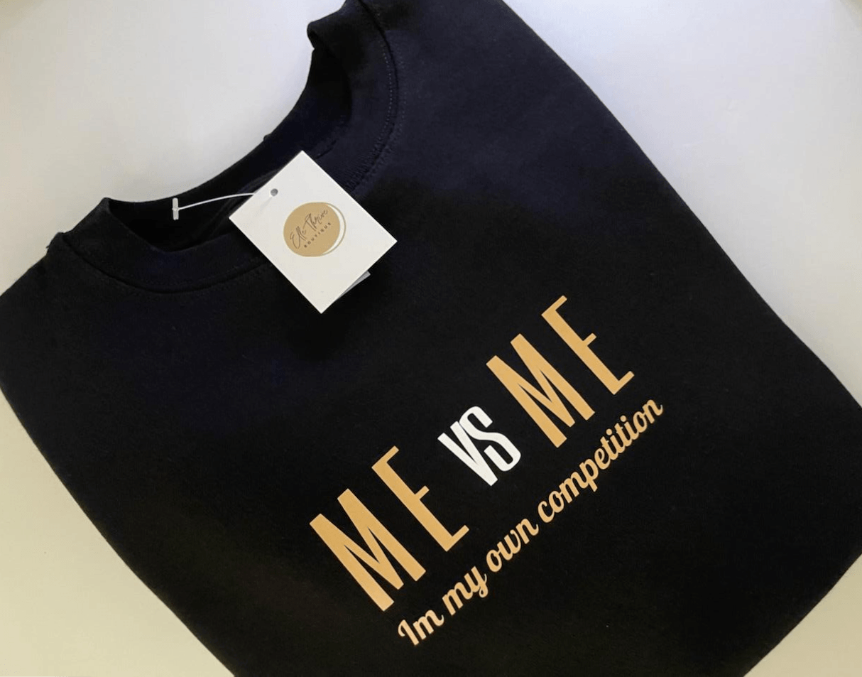 Me vs Me Crewneck Sweatshirt - Elle Thrive Boutique