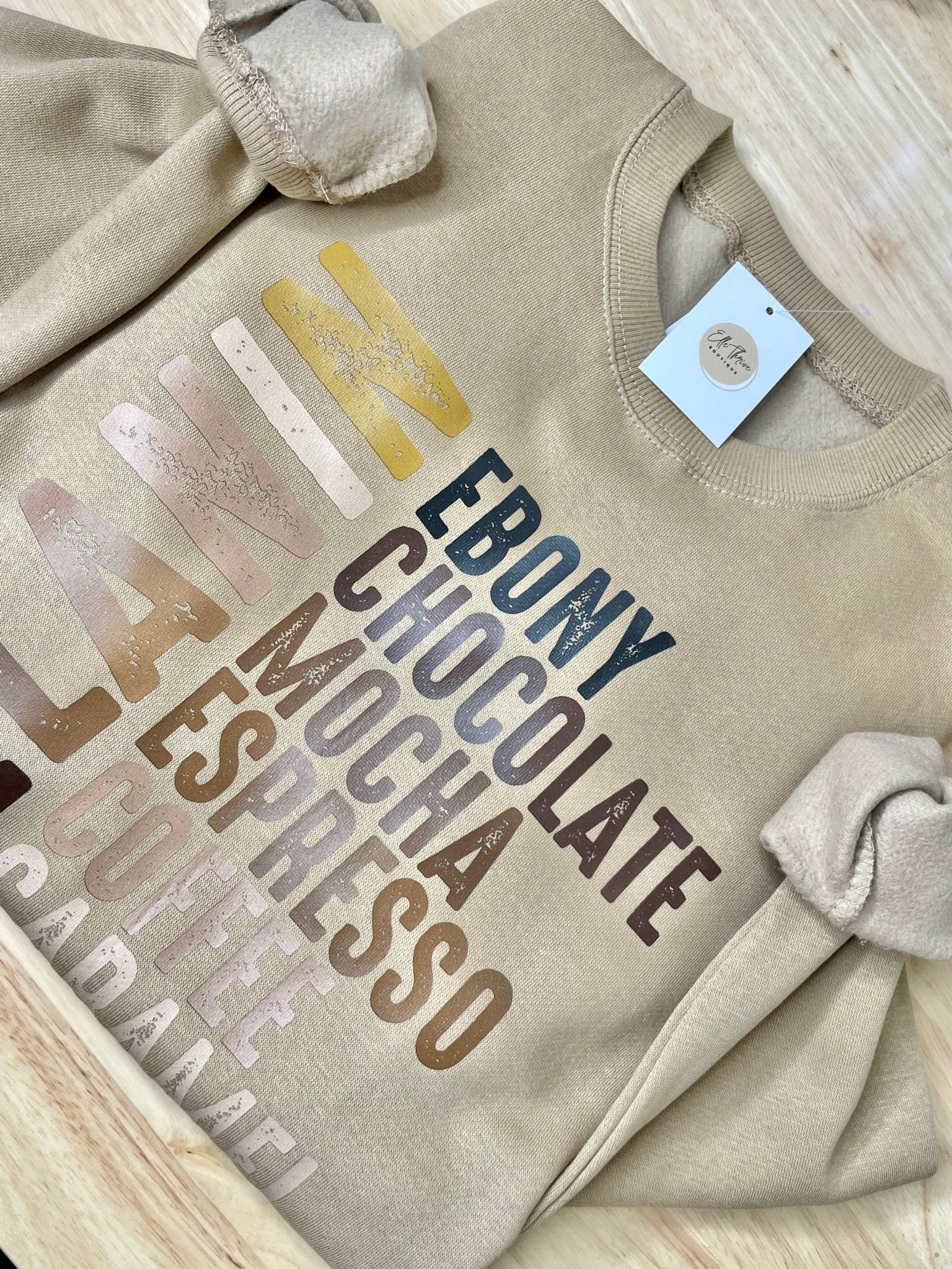 Melanin Crewneck Sweatshirt - Elle Thrive Boutique